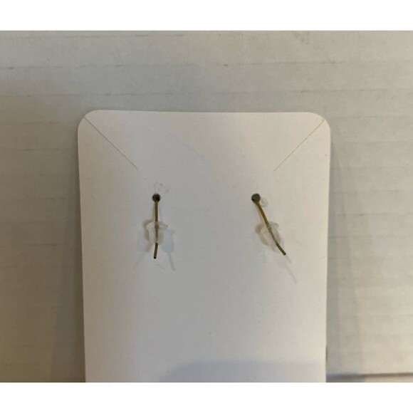 Hoop Earrings Leather Tarnished Gold Hoops Dangle Drop Boho Chic Hippie Vibe - Picture 5 of 5